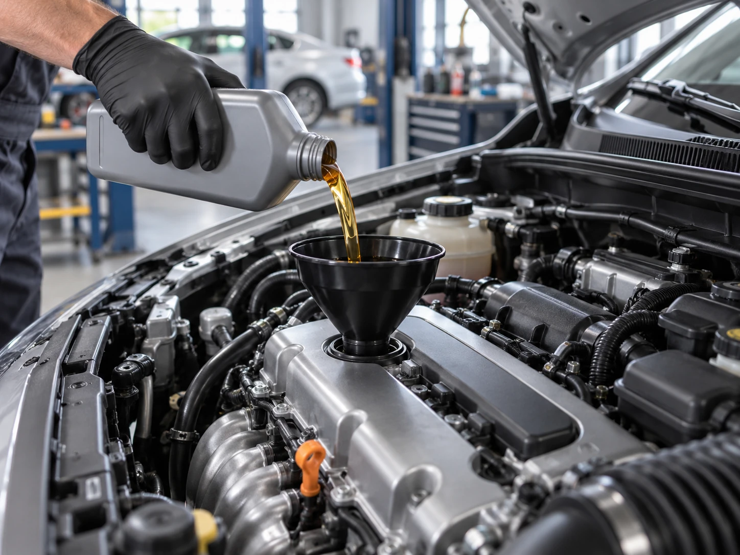 Drive-through oil changes